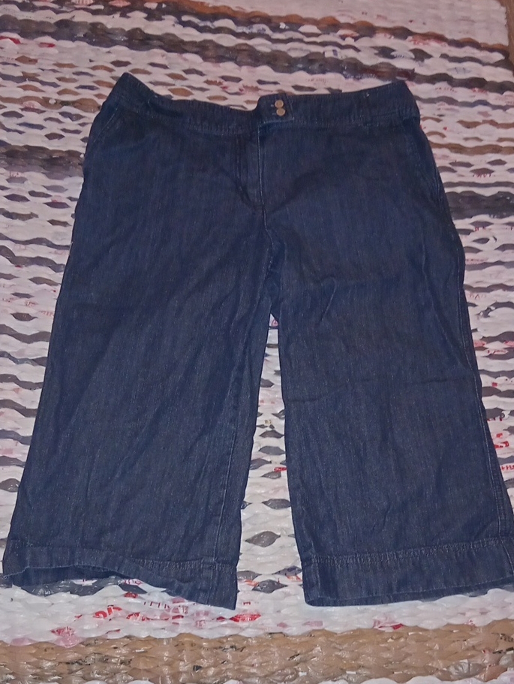 New York & Company Dark Blue Denim High Waters